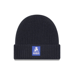New England Patriots NFL Sideline Charcoal Cuff knit Beanie Hat