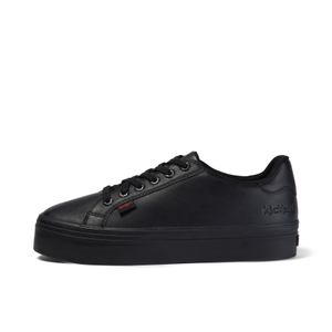 Youth Womens Tovni Stack Leather Black
