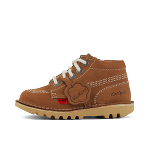 Infant Unisex Kick Hi Zip Nubuck Tan
