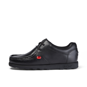 Youth Mens Fragma Lace Leather Black