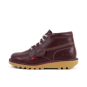Adult Unisex Kick Hi Leather Dark Red