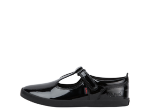 Youth Womens Kariko T Bar Patent Leather Black