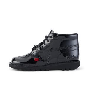 Youth Unisex Kick Hi Patent Leather Black