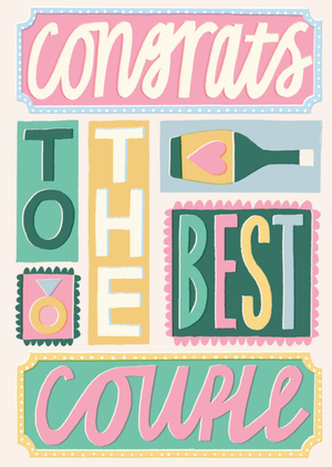 Congrats To The Best Couple Card