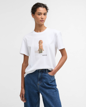 Barbour Bedale Womens T-Shirt - White