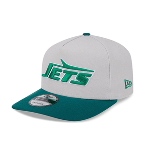 New York Jets NFL Beige 9FIFTY A-Frame Snapback Adjustable Cap
