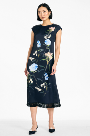 ANNETTE DRESS - BLOOMS IN BLUE - FINAL SALE
