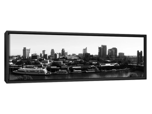 Sacramento Panoramic Skyline Cityscape (Black & White)