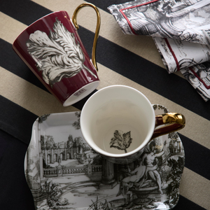 Laurence Llewelyn-Bowen Festivo Porcelain Mug Tray Set Multi