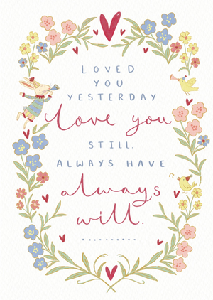 Floral Love You Verse Valentine's Day Card