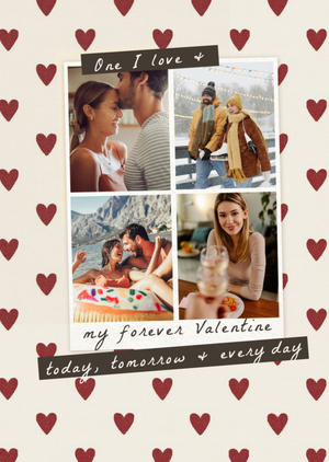 One I Love & My Forever Valentine Photo Upload Card