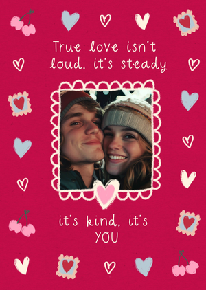 True Love Photo Upload Card