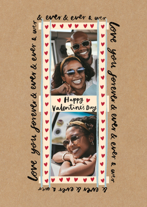 Love You Forever Photo Upload Valentine’s Day Card