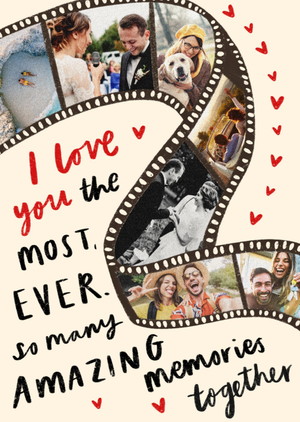 So Many Amazing Memories Together Photo Upload Card