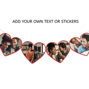 Moonpig Hanging Heart Frames Design Your Own Photo Upload Card