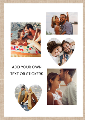 Design Your Own Five Photo Collage Card
