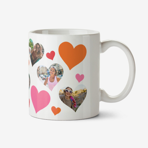 Hearts Photo Upload Valentine's Day Mug