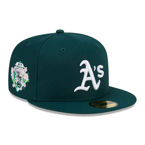 Oakland Athletics MLB Floral Undervisor Dark Green 59FIFTY Fitted Cap