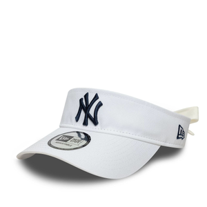 New York Yankees MLB Midi Logo White Bow Back Visor Cap