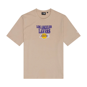 LA Lakers NBA Graphic Light Beige T-Shirt