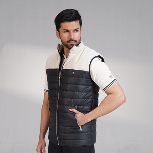 Men’s Gilet – Black/Cream (XS – 3XL)