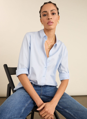 Riemke Organic Cotton Shirt - UK 10 | EU 36 | US 06 / Ice Blue