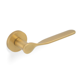 H383 Perkins & Will Lever 50mm Dia Round Rose Satin Brass PVD
