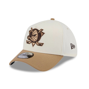 Anaheim Ducks NHL Sandy Bay White 39THIRTY A-Frame Stretch Fit Cap