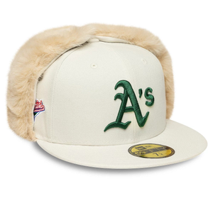 Athletics MLB World Series Cream Dogear 59FIFTY Fitted Cap