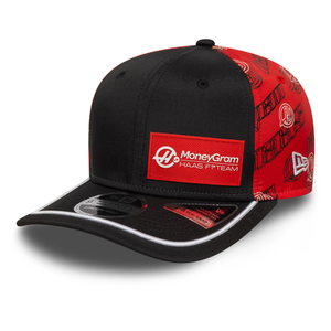 MoneyGram Haas F1 Japan Race Special Black 9SEVENTY Stretch Snap Adjustable Cap