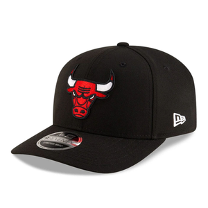 Chicago Bulls NBA Team Black 9SEVENTY Stretch Snap Adjustable Cap