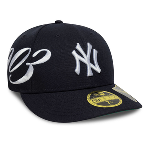 New York Yankees MLB Est Script Navy Low Profile 59FIFTY Fitted Cap