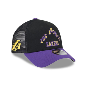 LA Lakers NBA City Edition Purple 9FORTY A-Frame Trucker Adjustable Cap