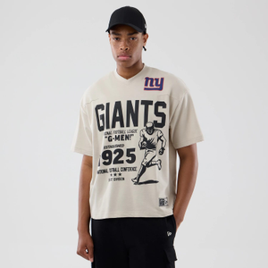 New York Giants NFL Throwback Prep Light Beige T-Shirt