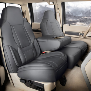 Ford F-250 Super Duty Seat Covers - Custom-Fit, Comfort Leather, Easy Install - Super Cab / Front Seat / 40/20/40 Split Bench