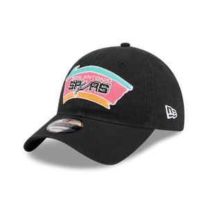 San Antonio Spurs NBA Hardwood Classic Black 9TWENTY Adjustable Cap