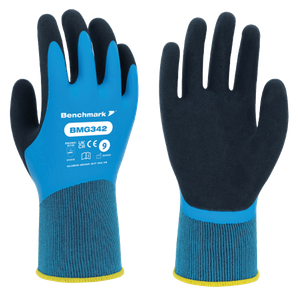 BENCHMARK BMGR342 Water Repellent Coated Work Gloves with Sandy Grip