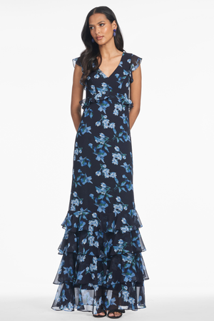 MAGDELAINE GOWN - POSEIDON VENETIAN PETAL - FINAL SALE