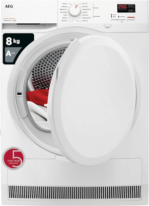 AEG TR708L0B 7000 SensiDry Freestanding 8kg Heat Pump Tumble Dryer White
