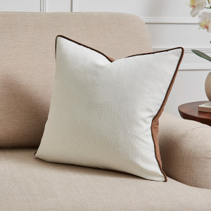 Luxury Sofia Piped Cushion - Chocolate 43x43cm