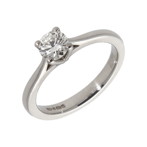Pre-Owned Platinum 0.43ct Diamond Solitaire Ring