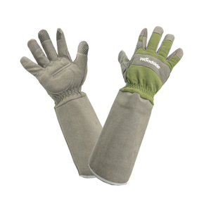 Woodside Heavy Duty Thorn Resistant Gardening Gloves – Long Sleeve Gauntlet with Forearm Protection