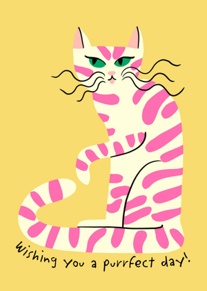 Wishing You A Purrfect Day Card