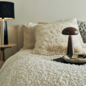 Kirsten Boucle Throw, Cream