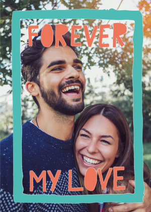 Forever My Love Photo Upload Valentine's Day Card