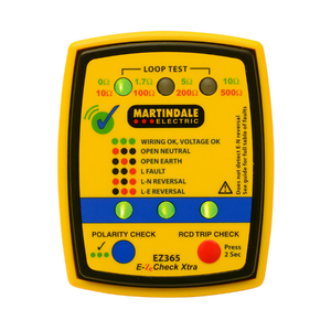 Martindale EZ365 Socket, Earth Loop and RCD Tester
