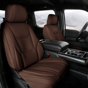 GMC Sierra Seat Covers - Custom-Fit, Comfort Leather, Easy Install - Crew Cab / Full Set