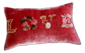 Love Embroidered Pillowcase