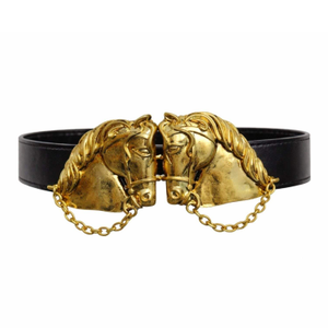 Golden Equestrian Style Horse Adjustable Belt (one size)