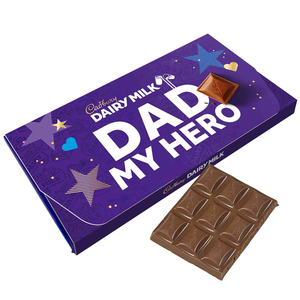 Cadbury Dairy Milk "Dad My Hero" Star Chocolate Bar with Envelope 110g
